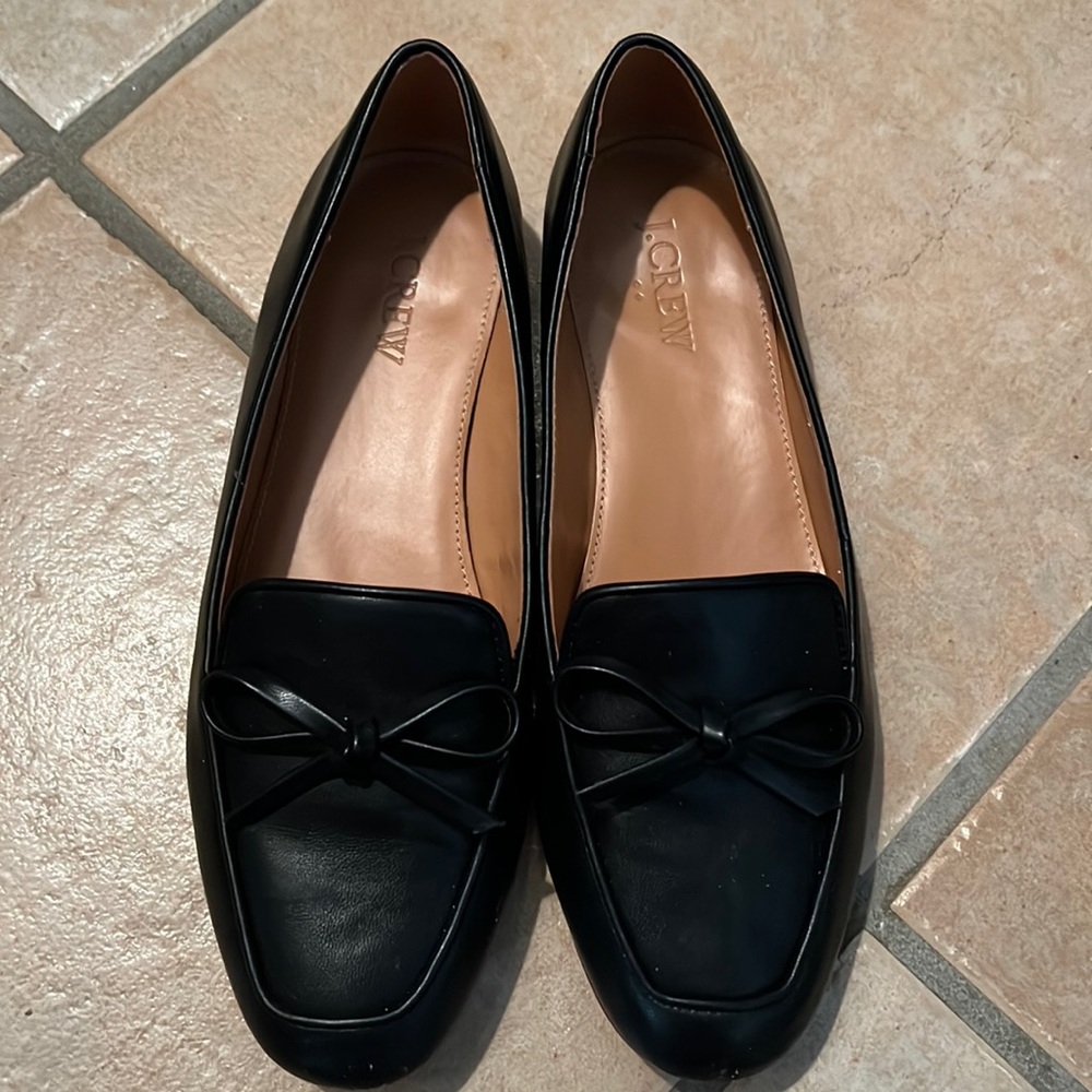J. Crew Size 7 Black Leather Loafers